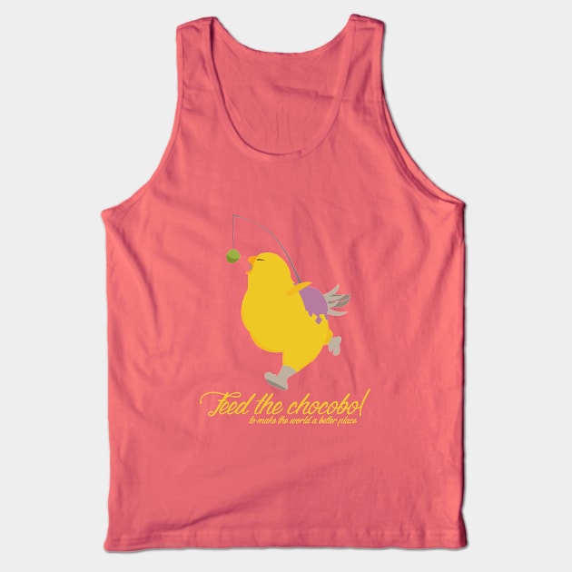 Feed the chocobo! Tank Top by degdesign